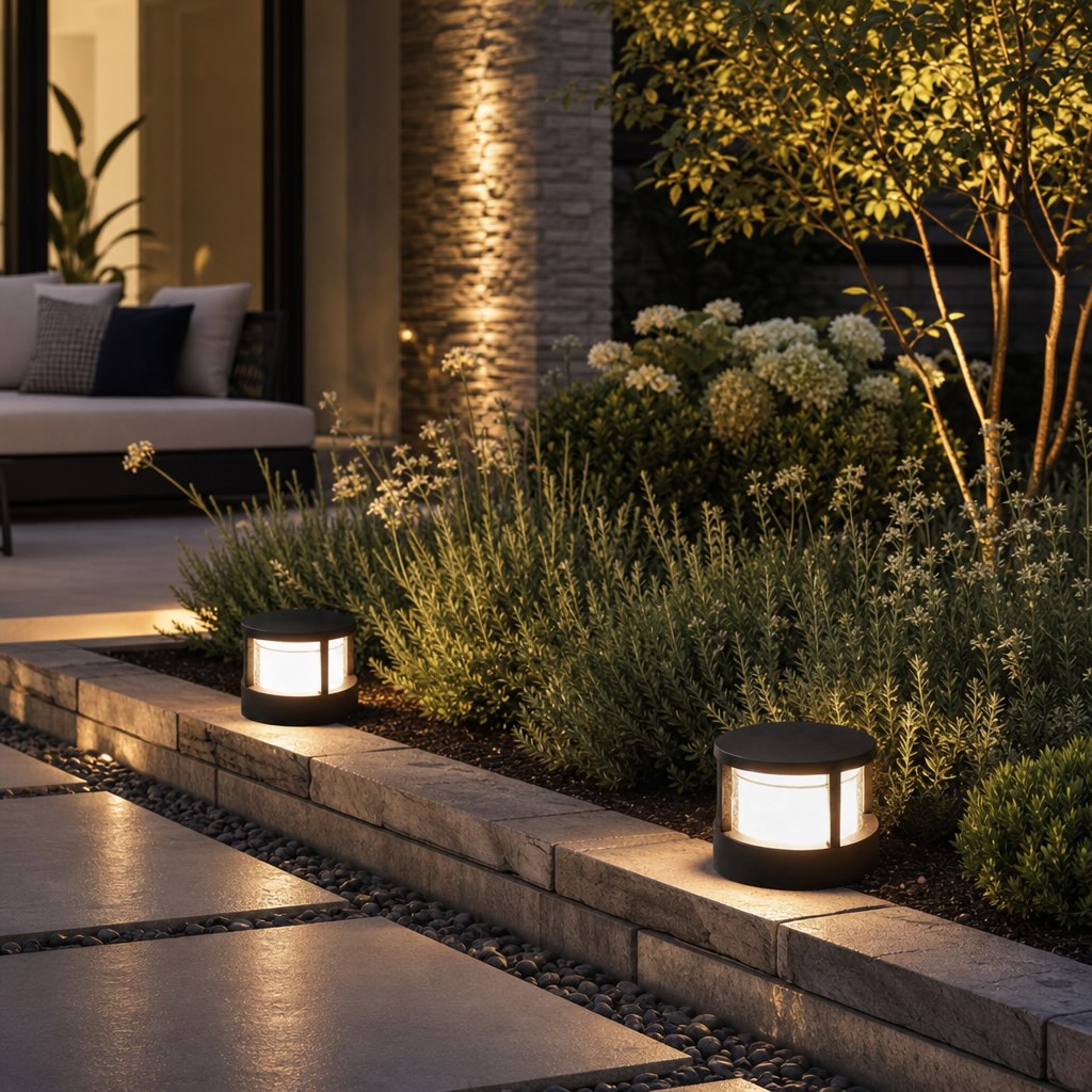 Modern Outdoor Post Light Aluminum Body IP65 LED 5W for Garden Walkway Illumination