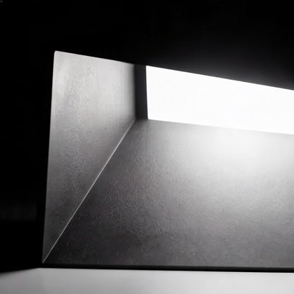 Solar Pathway Light Modern Cube Design Stainless Steel Frame with Glass Shade LED Illumination