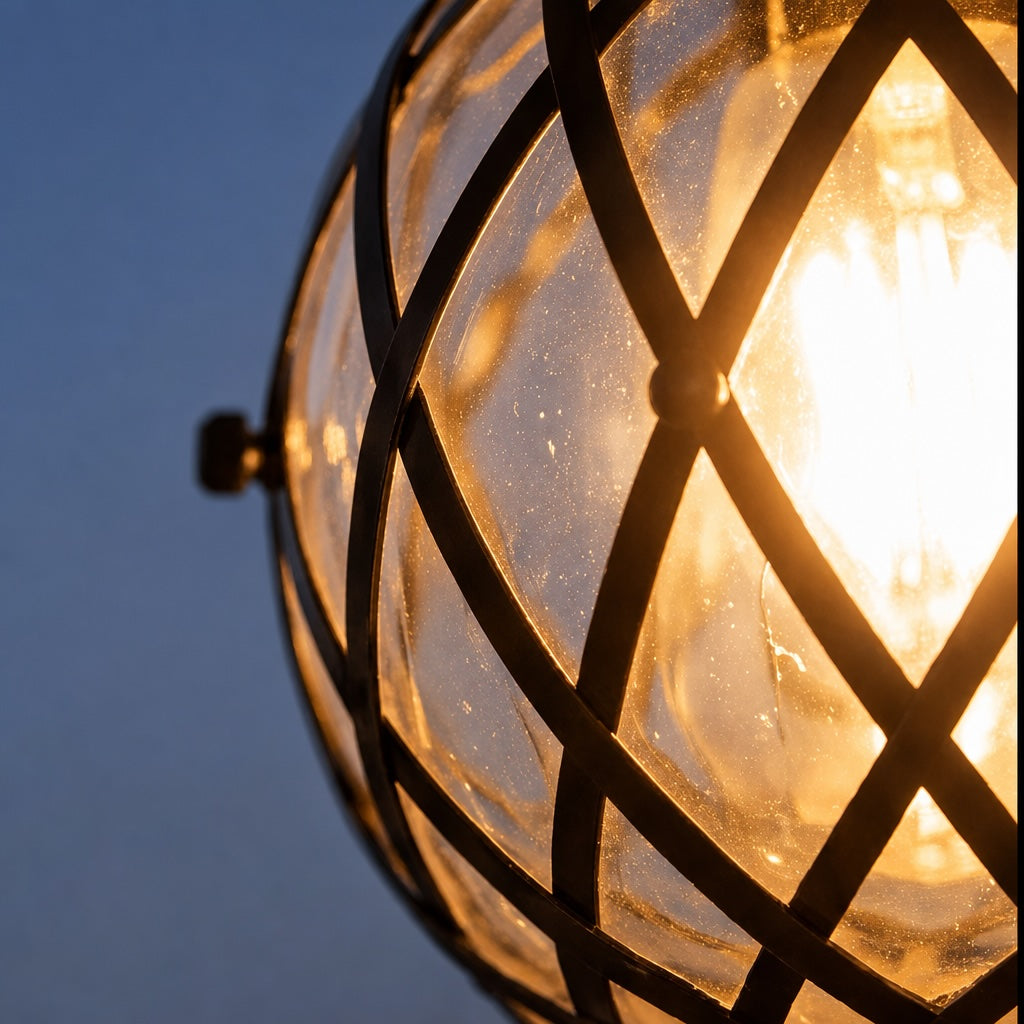 Modern Outdoor Hanging Pendant Light Fixture Aluminum Glass Shade IP54 Rated for Exterior Use