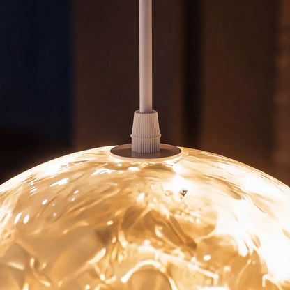 Modern Outdoor Hanging Light Resin and Fiberglass with Warm White LED and IP65 Waterproof Rating