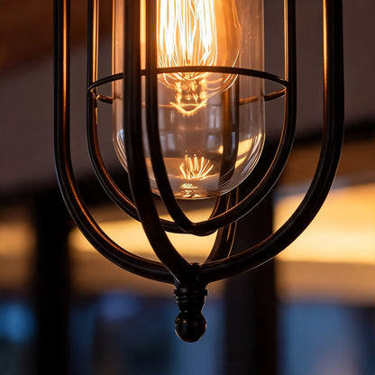 Vintage Rustic Outdoor Hanging Pendant Light Adjustable Die-Cast Aluminum LED Waterproof