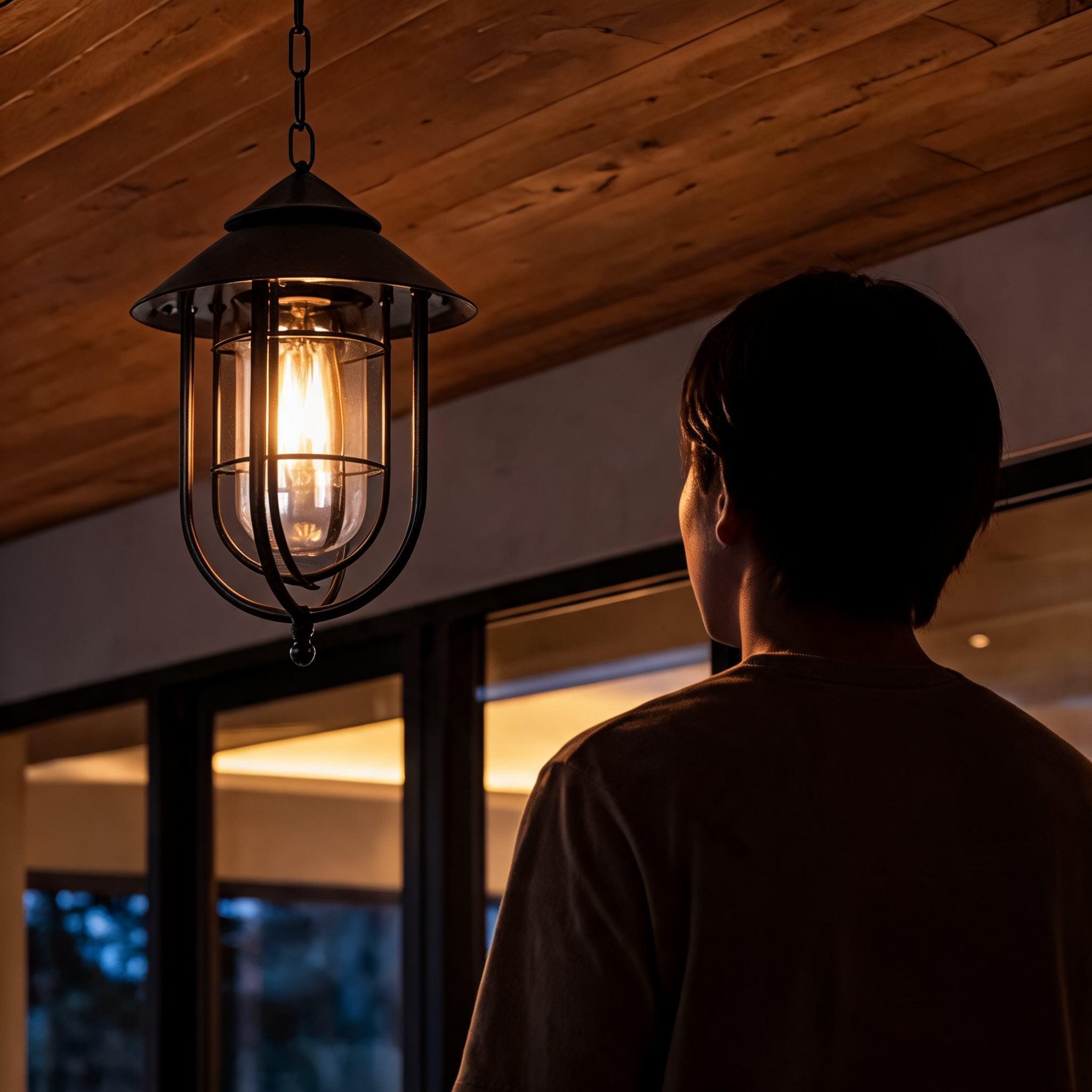 Vintage Rustic Outdoor Hanging Pendant Light Adjustable Die-Cast Aluminum LED Waterproof