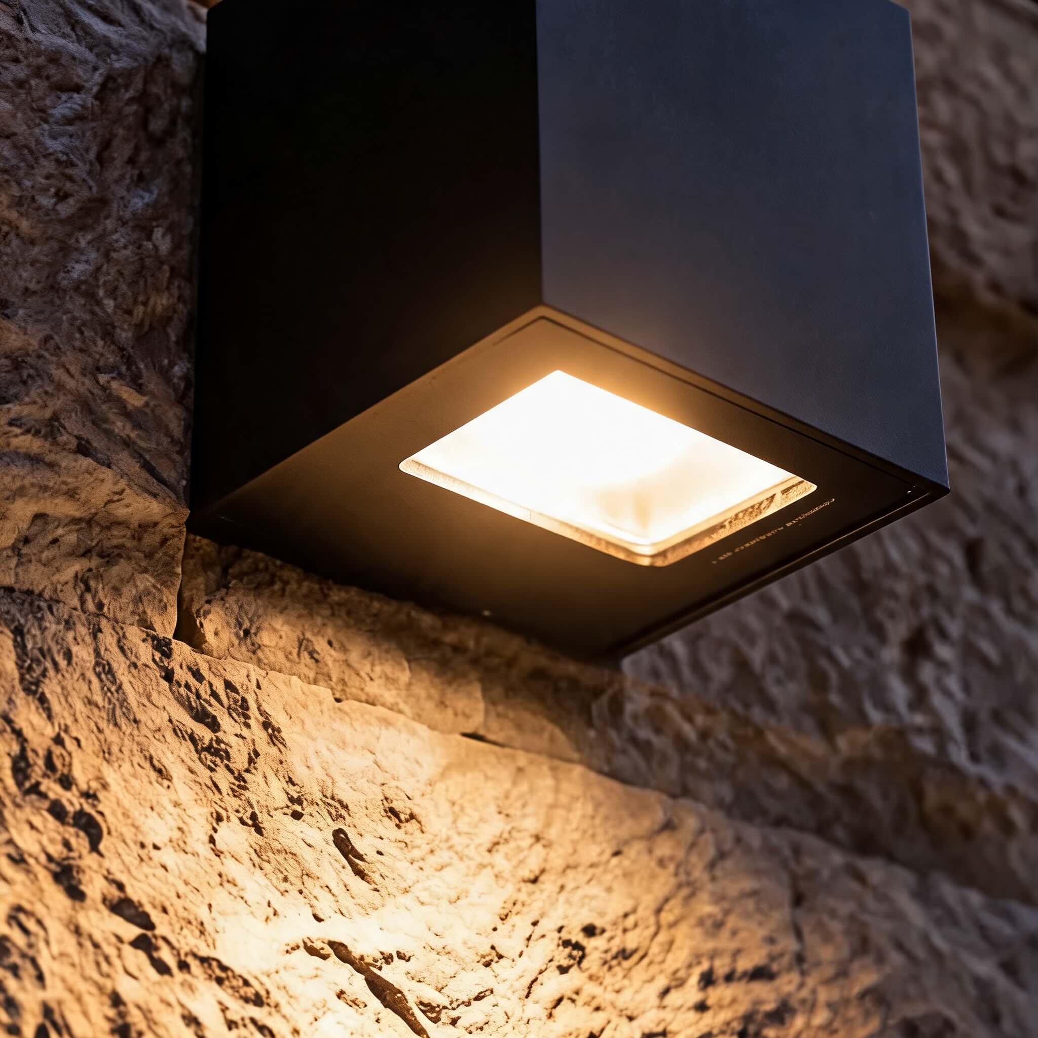 Modern Outdoor Wall Light Die-Cast Aluminum Waterproof LED Adjustable Three Color Temperature