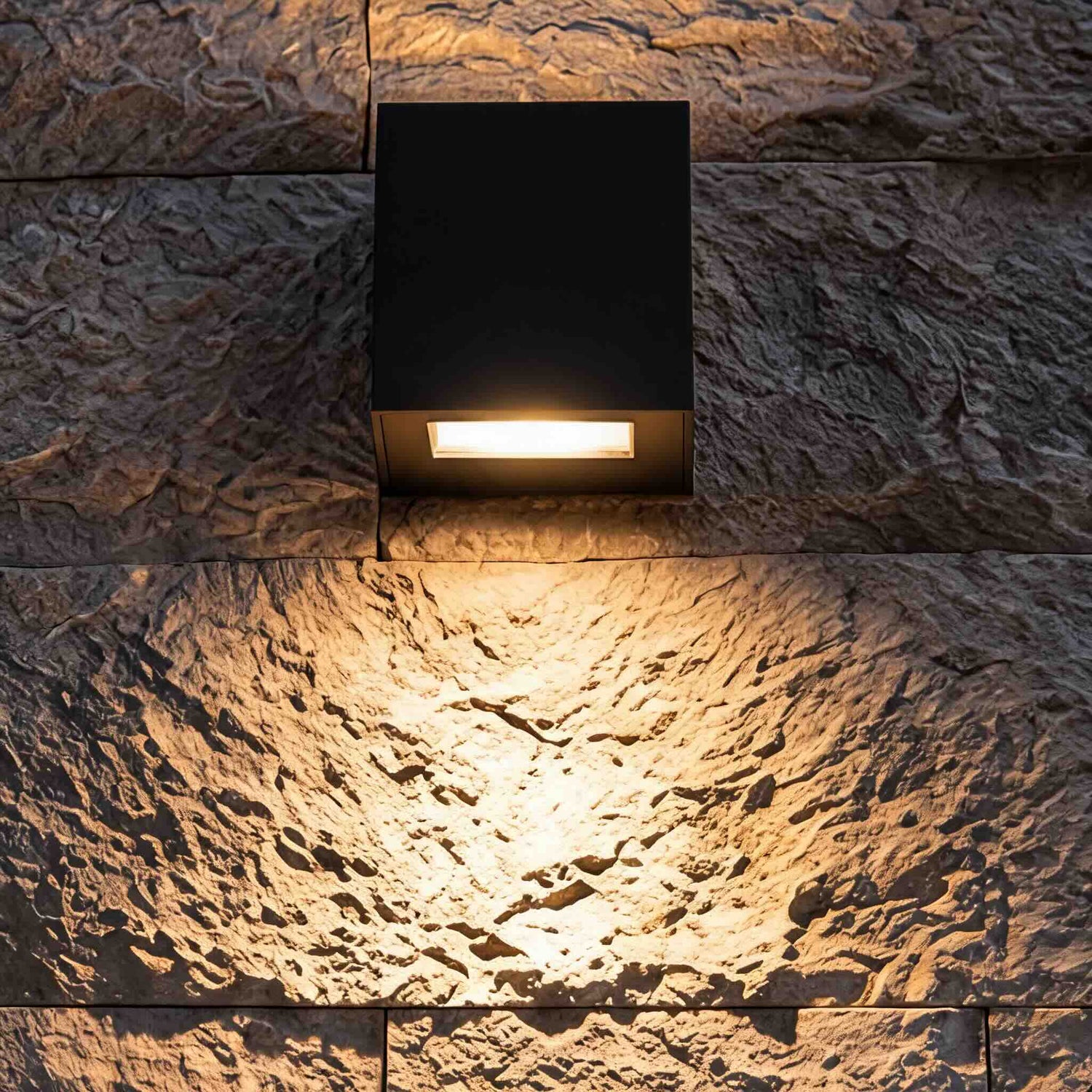 Modern Outdoor Wall Light Die-Cast Aluminum Waterproof LED Adjustable Three Color Temperature