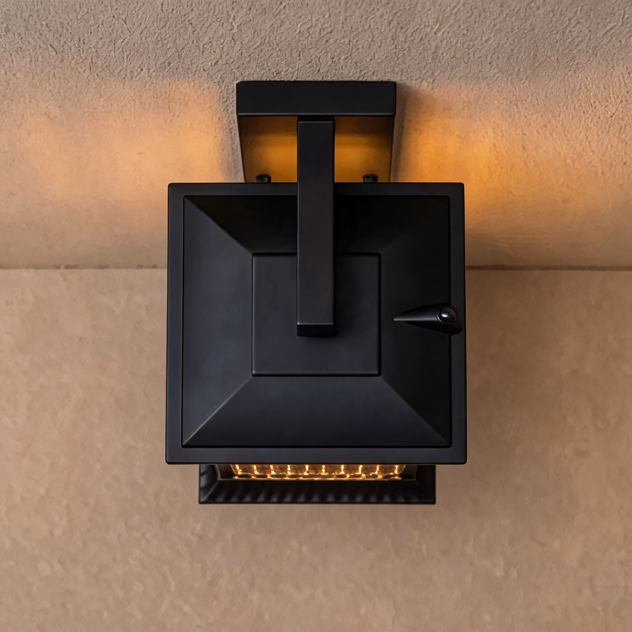 Modern Outdoor Wall Lantern Wall Mounted Fluted Glass Aluminum LED Weatherproof 35cm