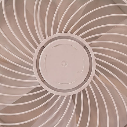 Modern Bladeless Ceiling Fan with Lights Flush Mount Iron Adjustable 72W LED Lighting