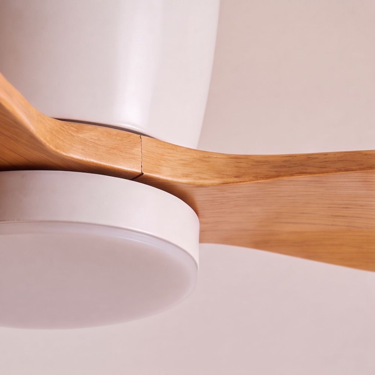 Modern Ceiling Fan with Lights Flush Mount Copper Blades LED 6-Speed DC Motor 2400lm