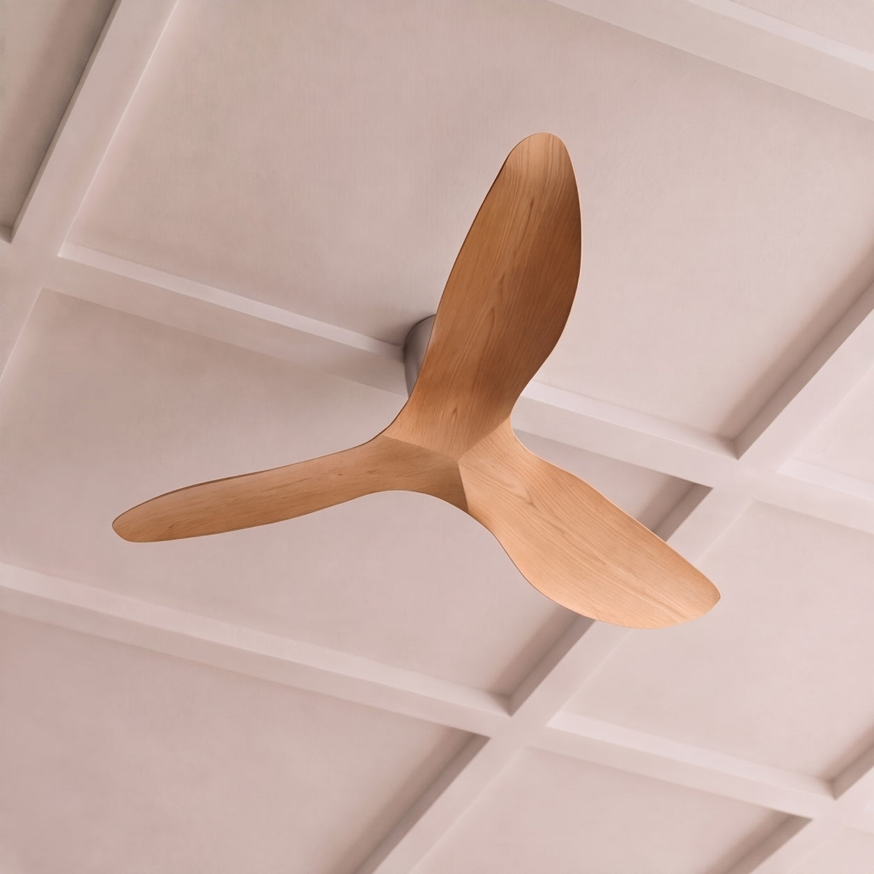 Modern Low Profile Ceiling Fan with Remote Control Energy Efficient DC Motor Quiet Operation