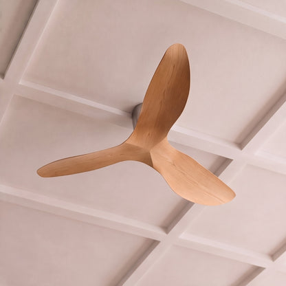 Modern Low Profile Ceiling Fan with Remote Control Energy Efficient DC Motor Quiet Operation
