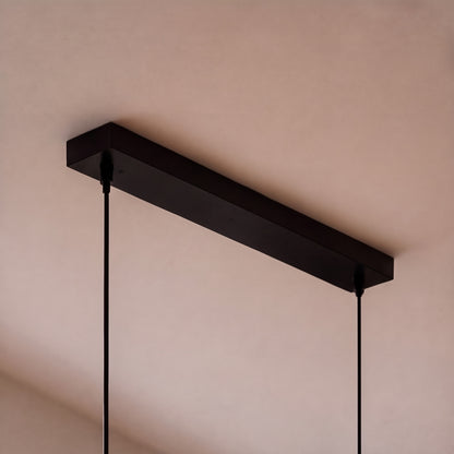 Modern LED Pendant Light Adjustable Hanging Lamp Pine and Black Walnut for Kitchen Island