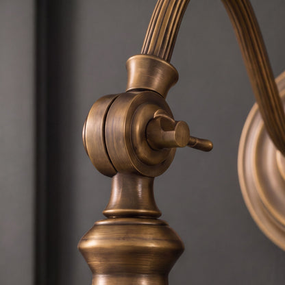 Modern Minimalist Wall Light Wall Mounted Solid Brass LED Compatible Sconce for Indoor Use