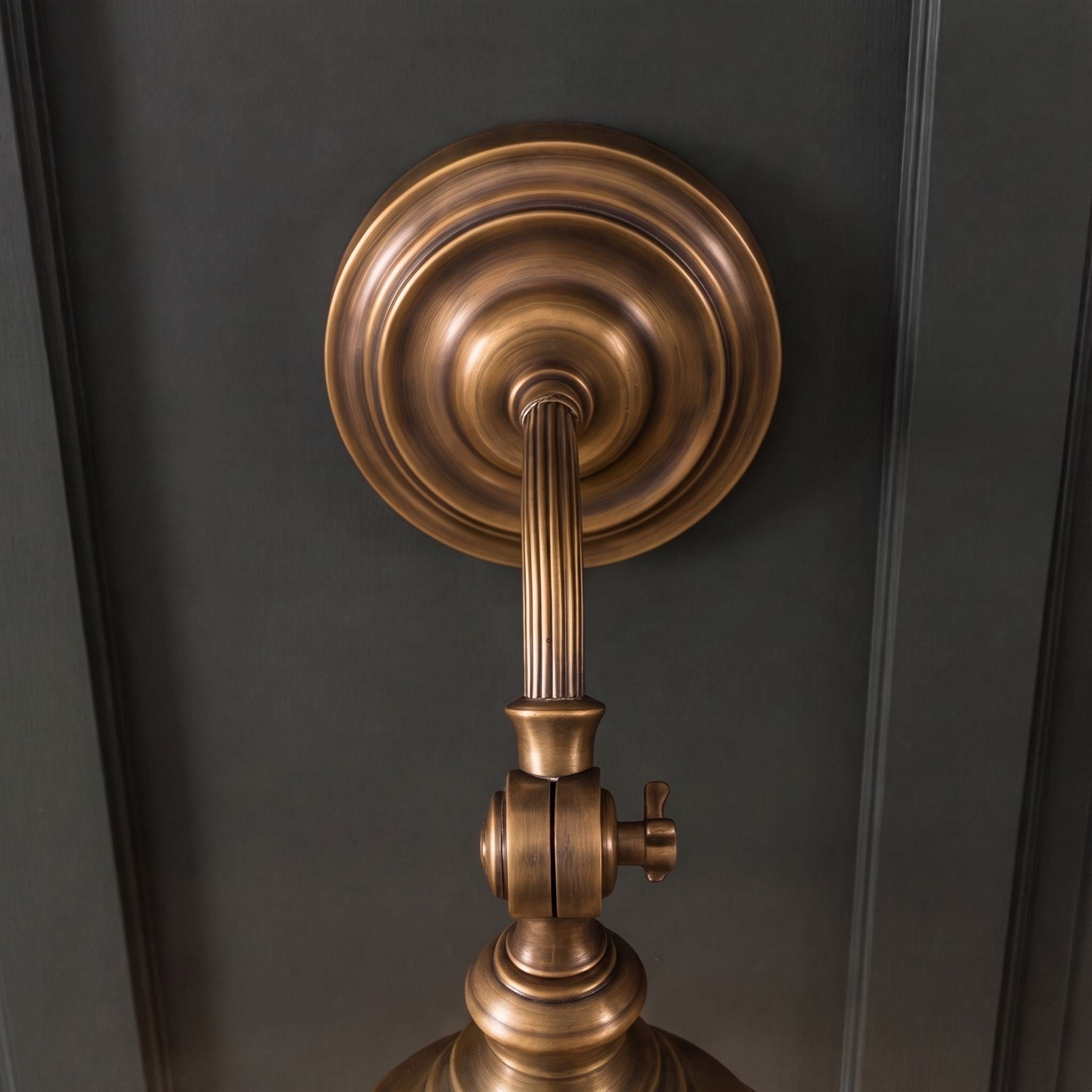 Modern Minimalist Wall Light Wall Mounted Solid Brass LED Compatible Sconce for Indoor Use