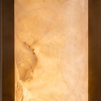 Modern Wall Sconce Wall Mounted Resin with Copper Accents LED Warm White Light for Indoor Use