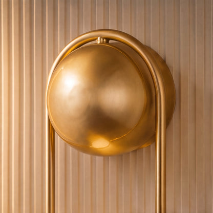 Modern Wall Light Sconce Wall Mounted Brass Glass LED Fixture Adjustable G9 Base 15cm Diameter