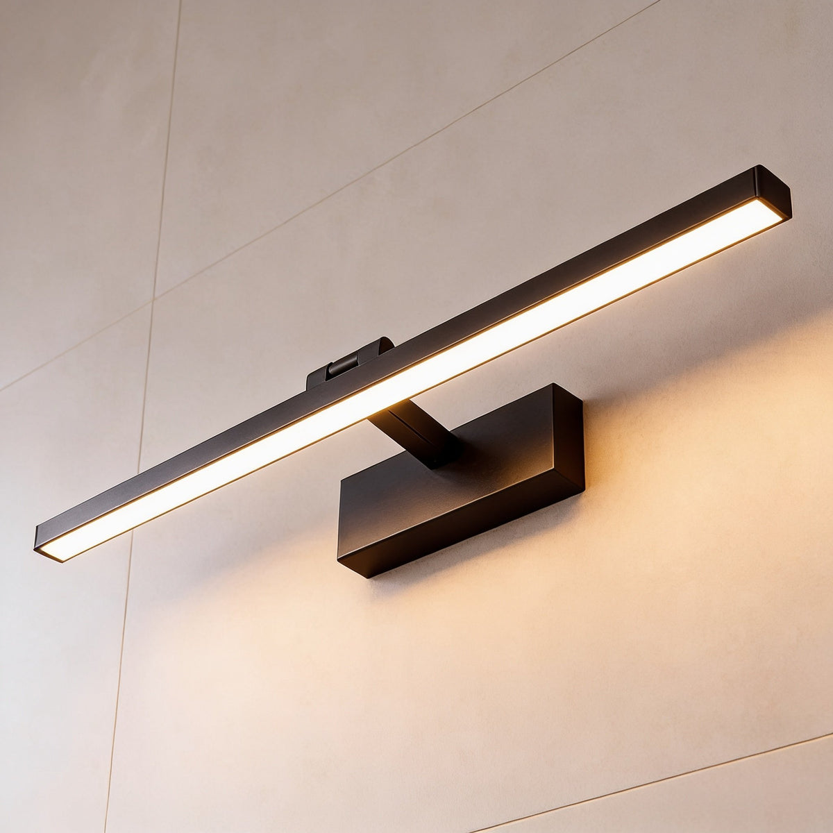 Modern Bathroom Vanity Light Bar Wall Mounted Metal Acrylic LED Adjustable Dual Color Temperature