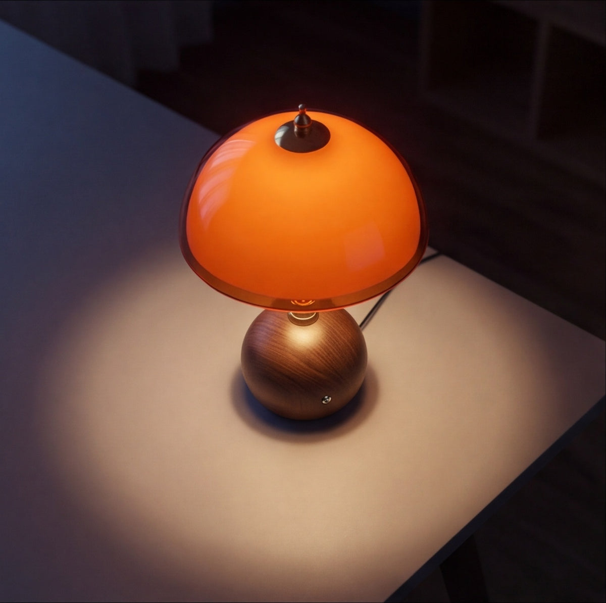 Modern Rechargeable LED Table Lamp Cordless Adjustable Brightness Metal Portable Design