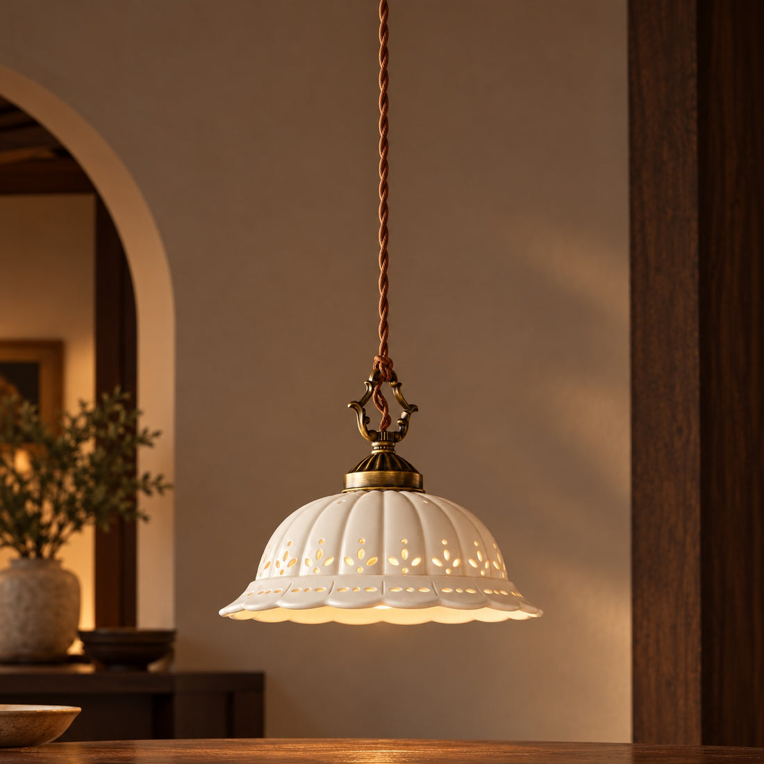 Modern Black Pendant Lighting Hanging Metal Fixture with Adjustable LED for Kitchen Island