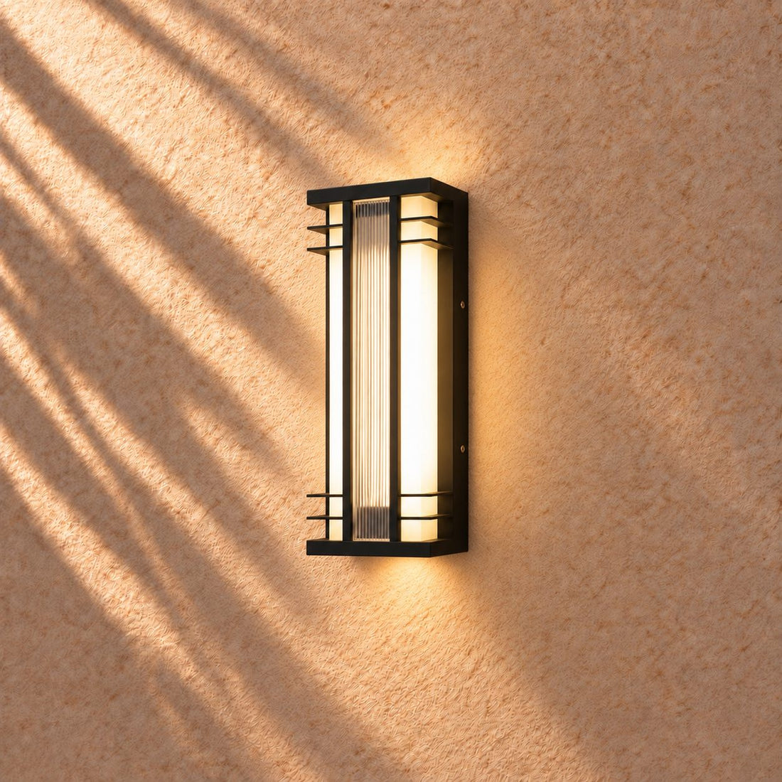 Modern Outdoor Wall Light Wall Mounted Stainless Steel Acrylic LED Weather Resistant