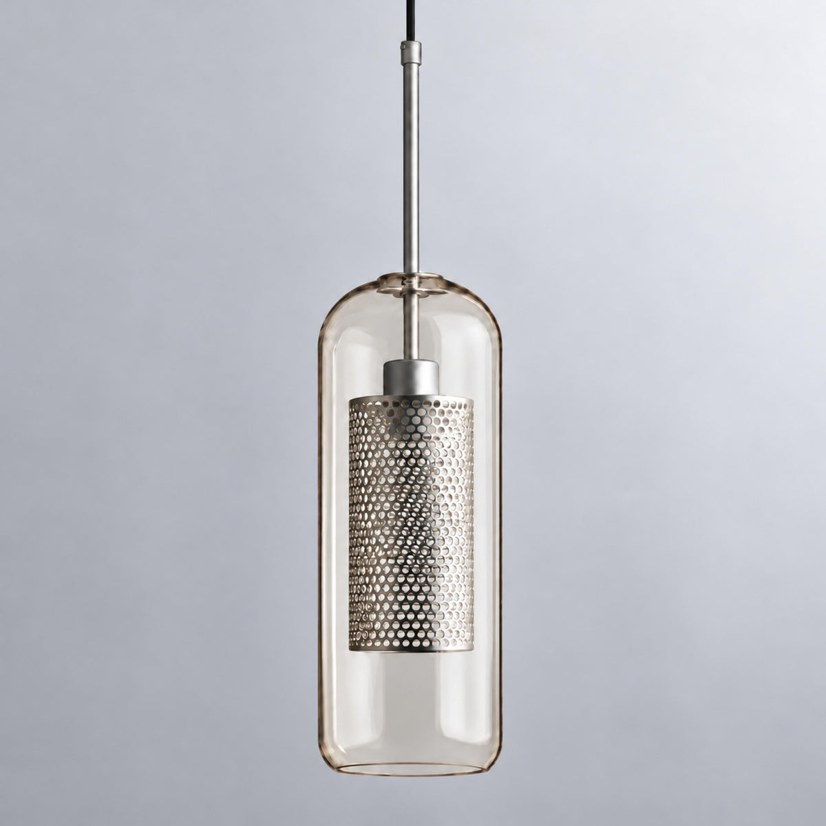 Modern Glass Pendant Light Adjustable Hanging Fixture with LED Technology for Kitchen Island