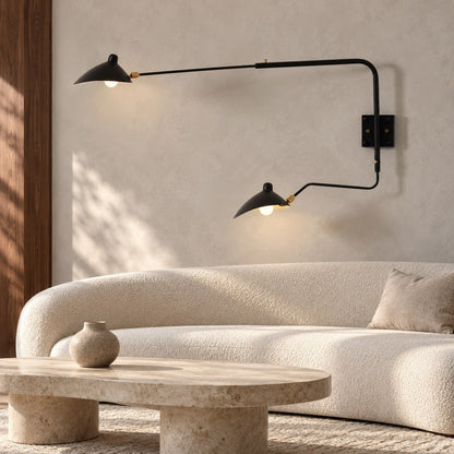 Modern Multi-Arm Wall Sconce Wall Mounted Metal Adjustable LED Wall Lighting Fixture