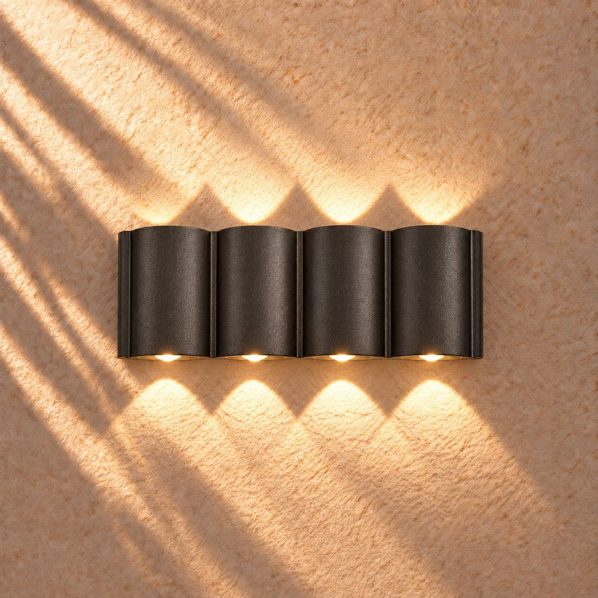 Modern Outdoor Wall Light Up Down Waterproof Aluminum LED Adjustable Illumination