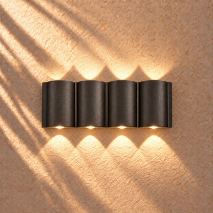 Modern Outdoor Wall Light Up Down Waterproof Aluminum LED Adjustable Illumination
