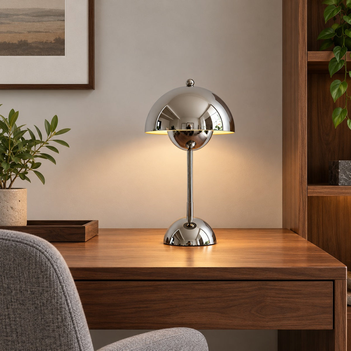 Modern Cordless Table Lamp with Adjustable Brightness and USB Charging for Indoor and Outdoor Use