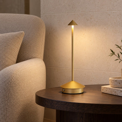 Modern Waterproof Table Lamp Rechargeable LED Cordless Design for Indoor Outdoor Use