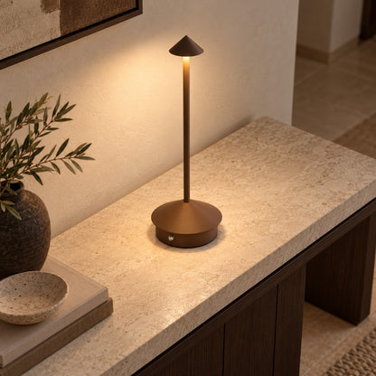 Modern Waterproof Table Lamp Rechargeable LED Cordless Design for Indoor Outdoor Use