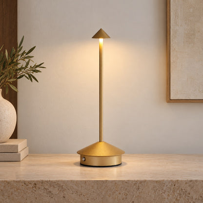 Modern Waterproof Table Lamp Rechargeable LED Cordless Design for Indoor Outdoor Use