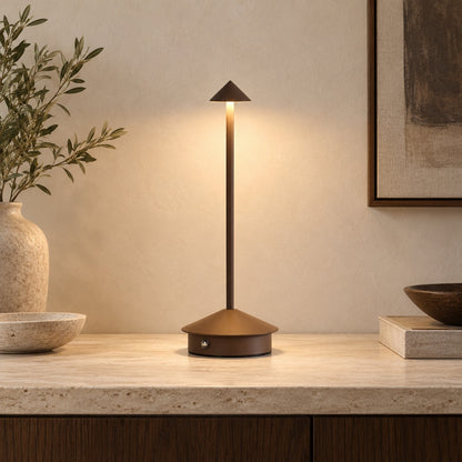 Modern Waterproof Table Lamp Rechargeable LED Cordless Design for Indoor Outdoor Use