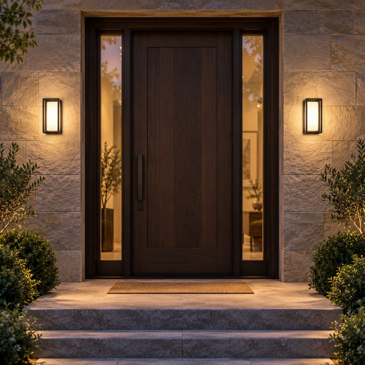 Modern Outdoor Wall Light LED Waterproof Aluminum Fixture for Porch Patio and Pathway
